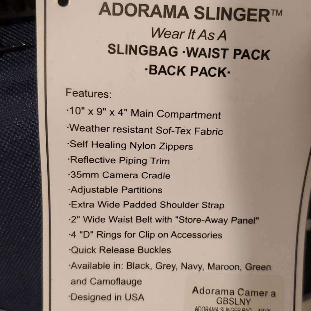 NWT Adorama Slinger Crossbody Camera Bag - Picture 7 of 7
